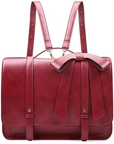 ECOSUSI aktovka za žene Messenger ruksak PU kožna 14-inčna torba za Laptop torba torbica Računarska torba za koledž poslovna putovanja