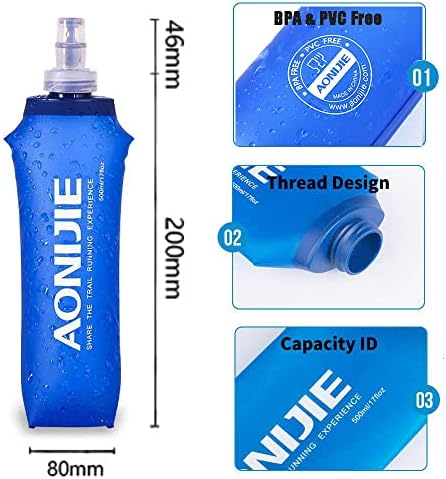 Aonijie Vodootporni i prozračni hidratantni prsluk za žene muškarci, 4.23oz Lagani ruksak za hidrataciju od 6,8 ​​telefona, za planinarenje biciklističko trka maraton