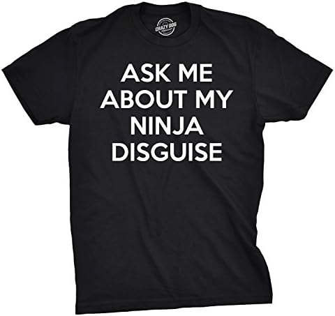 Muški Me Pitaju Za Moju Nindža Maskirnu Flip Majicu Smiješnu Kostimu Grafički Humor Majicu