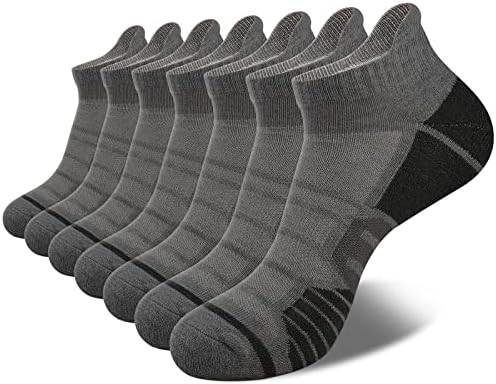 Coovan Muški gležnjače Atletski čarape za trčanje jastuci za prozračne ležerne čarape sa niskim rezom - 6 paketa
