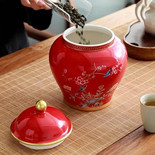 Petsola drevni kineski stil porculanski đumbir jar ukrasni keramički cvijet vaza tradicionalni čaj kanister