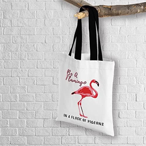 Flamingo pokloni za žene, Flamingo torba preko ramena za kupovinu, Flamingo torba, knjiga, Shopper