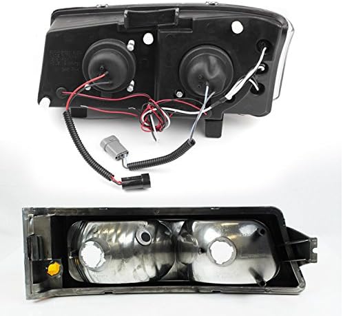 ZMAUTOPARTS CCFL Halo LED projektor farovi crni sa lampama branika Amber za Chevy Silverado 2003-2006