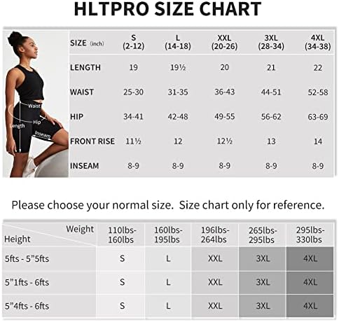 HLTPRO 3 paketa biciklističke gaćice za žene - mastan struk meka 8 Ženske kratke hlače za vježbanje, joga, trčanje