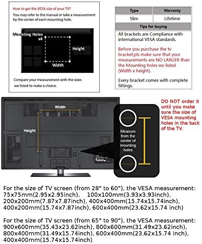 CK globalni nosač s niskim profilom TV zidni nosač sa ugrađenim nivoom duha za Samsung TV UA55B7000 UN55D6000SF UN55D6000SFXZA UN55B8000XF UN55B8000XFXZ LN55C650L1F