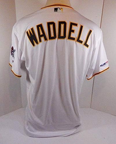 2019 Pittsburgh Pirates Brandon Waddell Igra Izdana bijeli dres 150 P 336 - Igra Polovni MLB dresovi