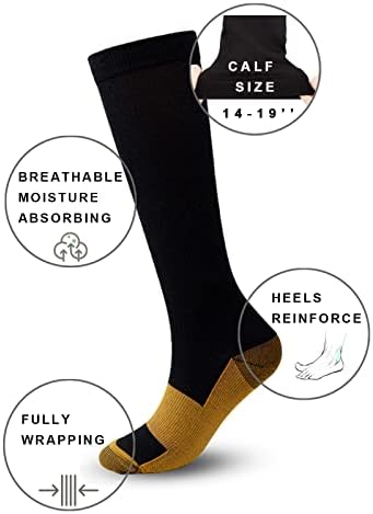Sainberth kompresijske čarape za žene & amp ;muškarci cirkulacija 4 para 15-20mmhg za medicinske sestre,medicinske,trčanje,atletske čarape za podršku