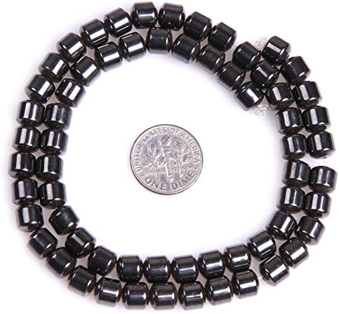 Black hematita perle za nakit izradu prirodnog dragog kamena poludragog 6x6mm bubanj 15 &