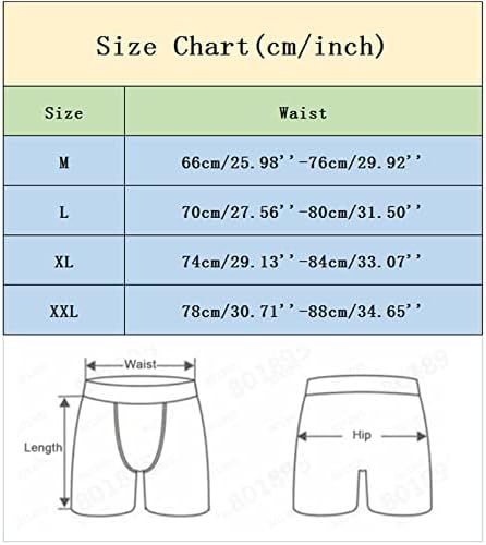 Seksi bokserski podnesci Muški pamučni donji rublje visokog struka s torbicom protiv cvrkuta za