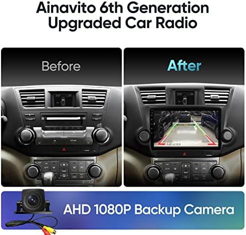 10,1 inčni 5G WiFi 8 Core 1280 * 720 Rezolucija Auto radio za Toyota Highlander 2009-2014 sa Carplay Android Auto,