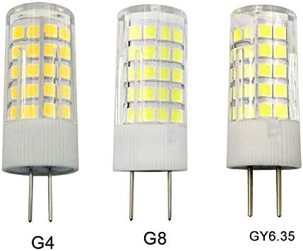 G8 LED sijalice sa mogućnošću zatamnjivanja G8 7W hladno bijela 6000k keramička baza LED kukuruzno svjetlo za kućno osvjetljenje spavaća soba,64 LED 2835 SMD,zatamnjivanje, 6 pakovanja