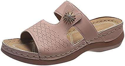 Ortopedske cipele za žene sandale, otvoreni nožni klizanje na flip flops za ženske plaže udobne ljetne ženske cipele