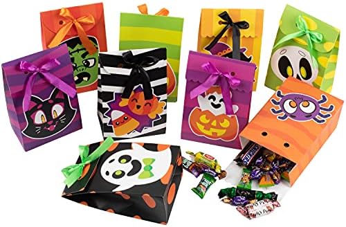 Joyin Halloween Candy torbe liječe kutije-12 komada Halloween papirnate vrećice Trik ili tretiraju