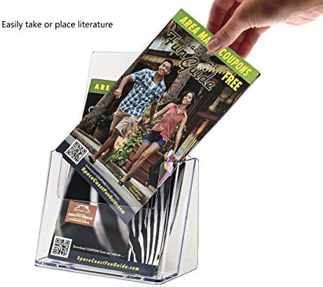 Držači marketinga 4 pakovanje 6-inčnih brošura Držač brošura postolje za prikaz za brošure Menus tiskani grafički materijali Katalog organizatora