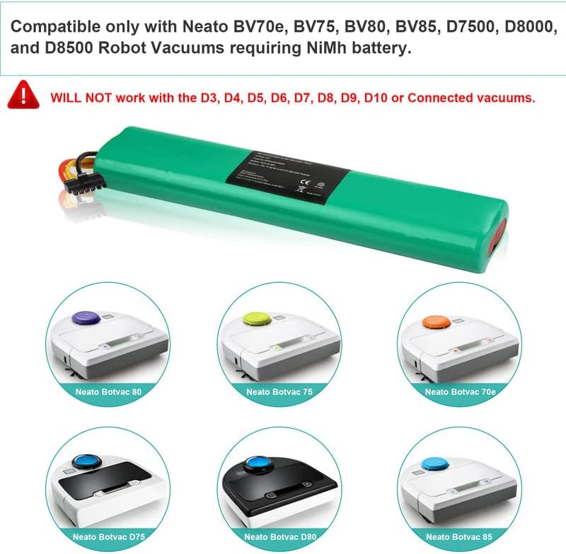 12v 4000mAh Ni-Mh baterija za Neato Botvac seriju i Botvac D seriju Neato baterija Neato Botvac baterija 70e, 75, 80, 85, D75, D80, D85; P/N:945-0129 945-0174 Neato Botvac Robot usisivači'