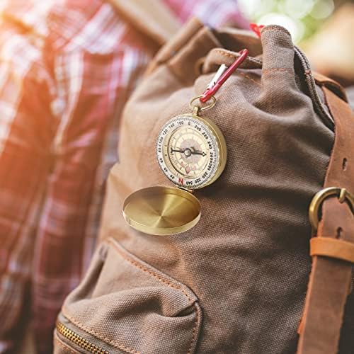 Old Faided Road preživljavanje vojnog kompasa | Svjetlosni kompas u džepnom satoru za planinarenje
