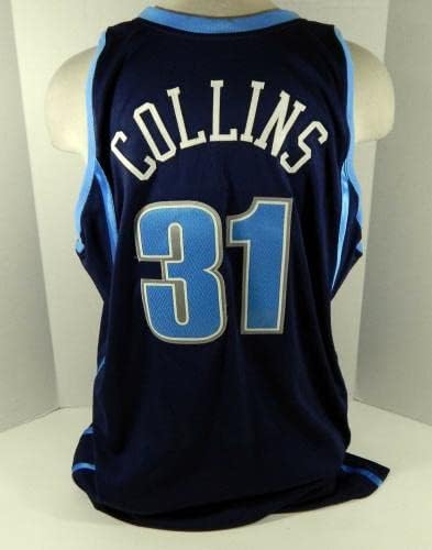 2005-06 Utah Jazz Jarron Collins # 31 Igra Polovni navali dres 50 DP08786 - NBA igra koja se koristi