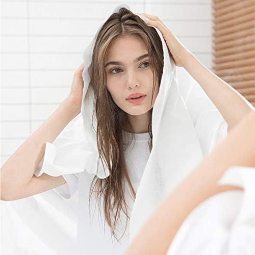 KMAKII 6 paket ručnici za jednokratnu upotrebu bijele meke kupatilo maramice za kupanje prijenosni i prozračni