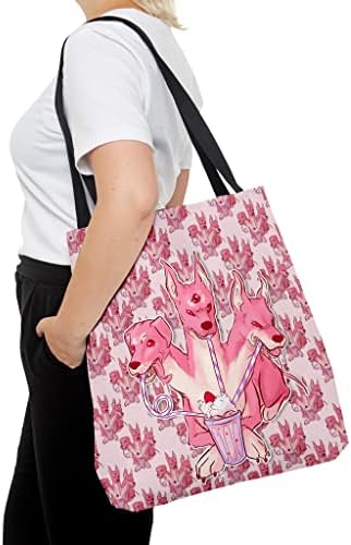 Strawberry Aesthetic Cerberus torba za žene i muškarce torba za plažu torbe za kupovinu Školska torba za rame višekratne torbe za namirnice