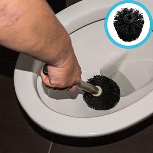 Toaletna čistači za čišćenje Bowl glava četkica: 5pcs Plastična toaletna četkica za čišćenje četkica za