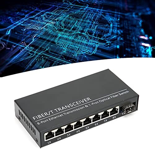 Gigabit Switch 1 Fiber 8 Port Ethernet Single Mode Dual Adaptive Gigabit Converter za konverziju