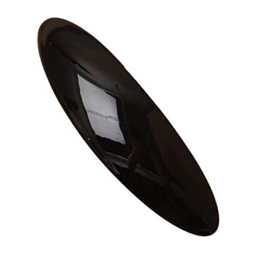 Crna zakrivljena ovalna oblika u obliku barete za kosu klizanje 9cm