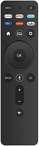 Novi zamjenski glasovni daljinski upravljač XRT260 Fit za Vizio V-seriju i M-seriju 4K HDR pametnu TV sa tipkama za prečicu PEACOCK Netflix Primevideo Disney + Cracle Tubi CubitFree (verzija 2)