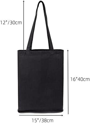 TOPTIE sklopiva pamučna torba izdržljiva reciklirana torba za kupovinu namirnica za višekratnu upotrebu za DIY-Bijela-15 Š x 16 V