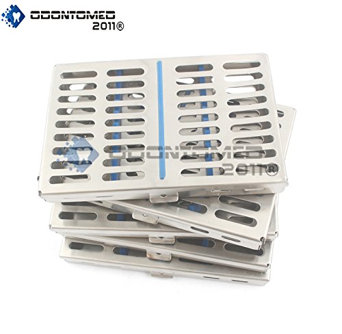 Odontomed2011 njemački Čelični Set od 5 zubnih autoklava za sterilizaciju kaseta za kasetu za stalak za 10 instrumenata ODM