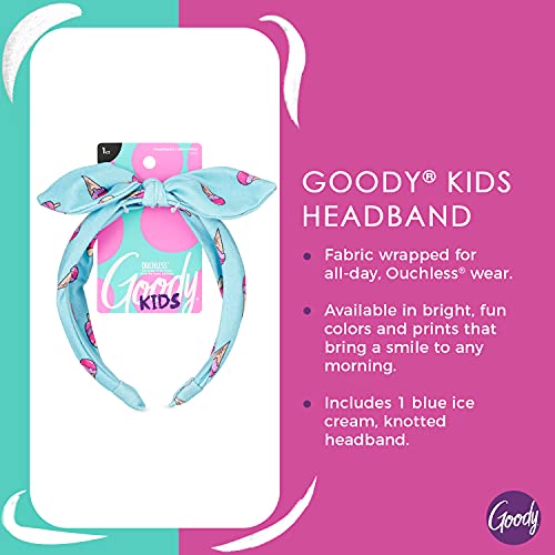 GOODY Kids traka za glavu-Print sladoleda-Comfort Fit za cjelodnevno nošenje - za sve tipove kose-Dodaci za kosu za djevojčice kako bi vaša kosa bila osigurana