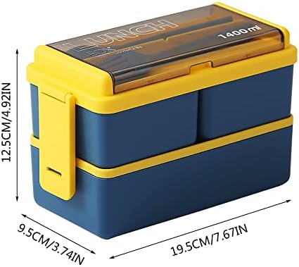 TODOZO dvoslojna plastična kutija za ručak može se peći u mikrovalnoj pećnici kancelarijski radnik Studentska kutija za ručak sa poklopcem prenosiva kutija za ručak za odrasle kontejneri za kućne ljubimce