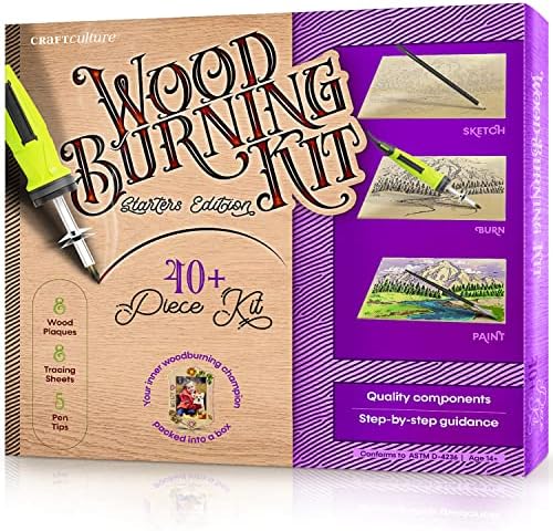 Početnici wood Burning Kit za djecu i tinejdžere & djevojke - Cool pokloni za dječaka ili djevojčicu zanatskih projekata. Najbolja ideja za poklon za stariju djecu. DIY kompleti za hobije za tinejdžere. Umjetničke Zanatske Aktivnosti Igračke