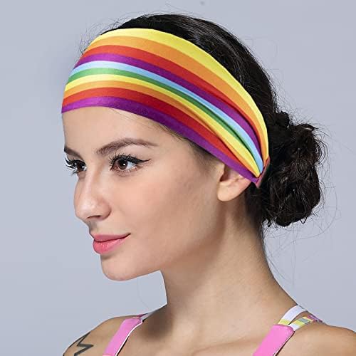 Metal Styling Clips za kosu Rainbow Sportska kosa za kosu Trčanje fitness remen Anti klizanje
