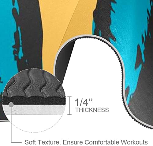 6mm Extra Thick Yoga Mat, ribe dizajn Print Eco-Friendly TPE vježbe Mats Pilates Mat sa za jogu, trening, Core Fitness i Kat vježbe, muškarci & žene