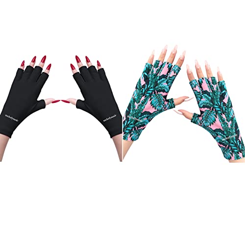 MelodySusie UV rukavica za gel lampu za nokte, profesionalne Upf50+ UV zaštitne rukavice za manikir,