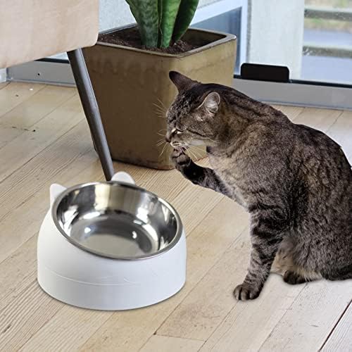 Garende 2x 15° podignute zdjele za pseće mačke nagnute uzdignute hranilice za hranu neklizajuća zaštitna