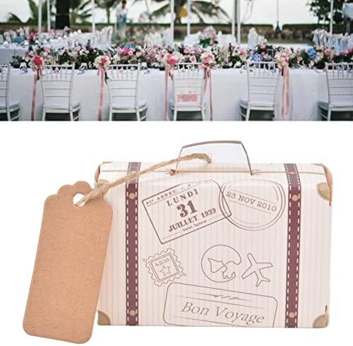 Cioketty poklon kofer, mini kofer, poklon kutija za goste za venčanja, 50 setova turistički kofer s bombonskim