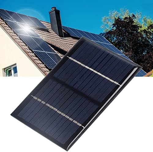 12 V solarni Panel, 1.5 W A Grade Polisilicijumska ploča, lagana prenosiva, vodootporna solarna ploča za naučne projekte, aplikacije elektronike, punjenje malih baterija