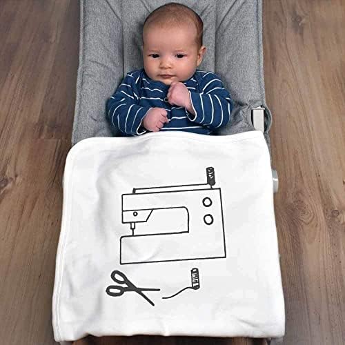 Azeeda 'Šivaća mašina i škare za pamučnu bebu pokrivač / šal