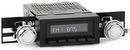 Retroound Retroradio am FM stereo 03p-73p Crni kompatibilan sa 1976-86 Jeep CJ7