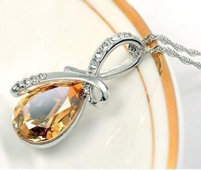 phitak prodavnica Ženska Moda srebrni lanac kristalni Rhinestone privjesak ogrlica nakit poklon