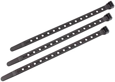 Southwire CT0890100 8-inčne vezice za kablove za teške uslove rada, jaki Test od 90 lb, univerzalni Easy Zip, Crni