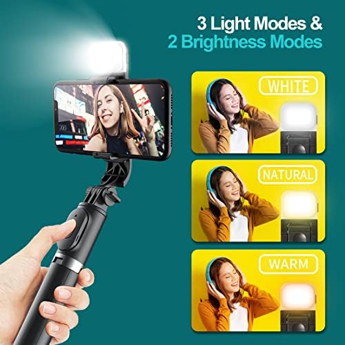 Stativ za selfi štap sa daljinskim upravljačem, prenosivo svjetlo za punjenje selfija, 40-inčni