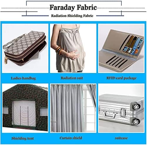 WZGLOD RFID štiti EMF / WiFi / RF / RF Faraday zaštita tkanine Blokira vojni razred za antiki