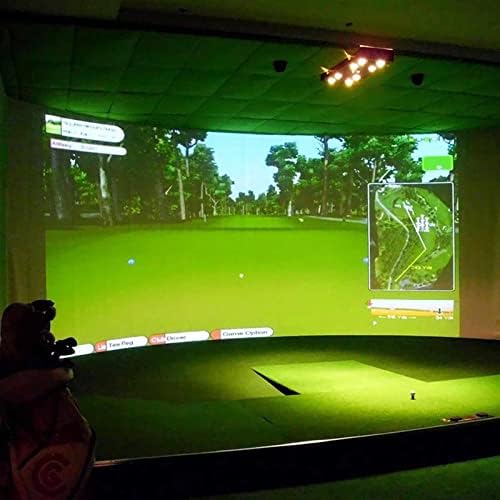 Zsedp Golf Ball Simulator Impact Expion Exction Ecreect Exon zatvoreni bijeli krpa Materijal Golf vježba za golf Cilj