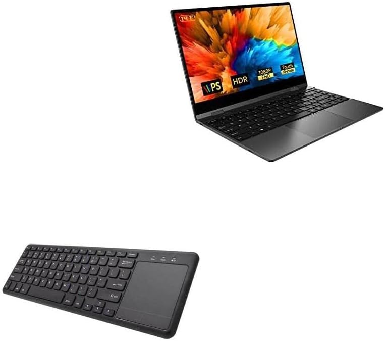 BoxWave tastatura kompatibilna sa Dopesplay prenosivim Lapdock monitorom DR148 - MediaOne tastaturom sa TouchPad-om, USB Fullsize tastaturom PC Wireless TrackPad-Jet Black