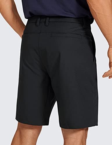 CRZ joga Muški Comfort golf kratke hlače - 7 / 9 '' Stretch lagan povremeni ravni ravni prednji kratke