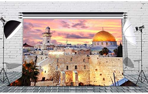 Pozadine pejzaža grada Jerusalema za fotografiju, pozadina Bethlehema od meke tkanine 7x5ft,
