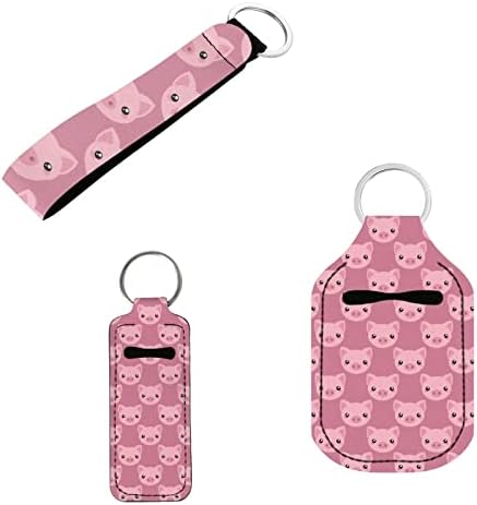 Gongbawa putni privjesak za ključeve torbica Set od 3 uključujući držač štapića+privjesak za automobil+rukav za male flaše za žene djevojke