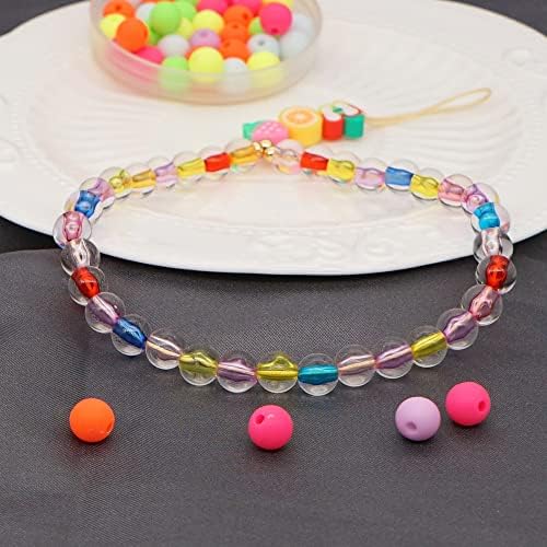 LEPSJGC mobilni telefon lanac Candy boja akril perle meka Keramika voće kratak mobilni telefon Uzica